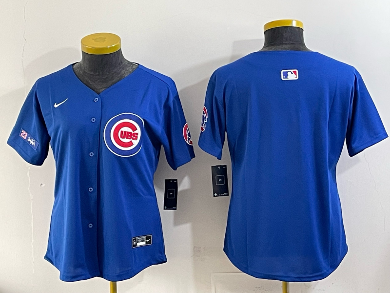 Youth Chicago Cubs blank blue 2025 Nike MLB jersey 004